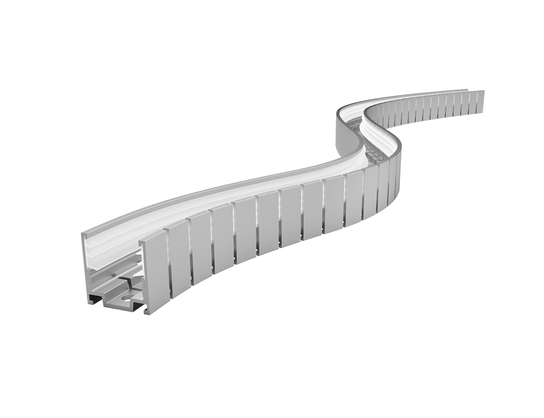 Bendable Serrated Aluminium Profile – product image
